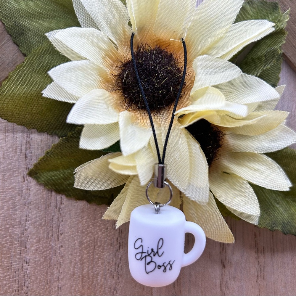 Girl Boss Phone Charm